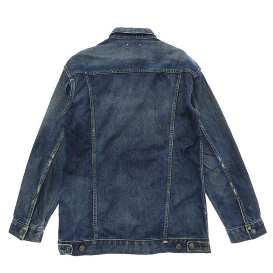 MINEDENIM マインデニム 1609-8002-85-003 3rdタイプ ダメージ加工 Gジャン デニム ジャケット インディゴブルー系【中古】