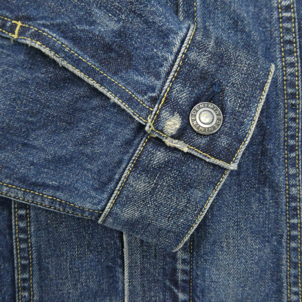 MINEDENIM マインデニム 1609-8002-85-003 3rdタイプ ダメージ加工 Gジャン デニム ジャケット インディゴブルー系【中古】