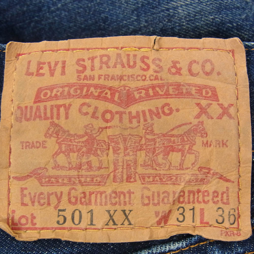Levi's リーバイス 90s 99年 USA製 バレンシア工場 501XX デニム パンツ インディゴブルー系 31【中古】