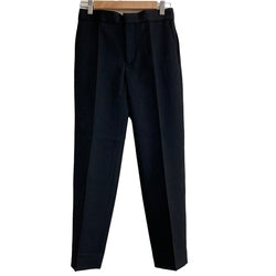 Cotton Satin Tucked Tapered Pants 画像