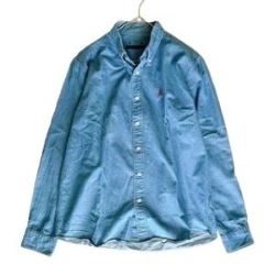DENIM SIDE ZIP WORK SHIRT 画像