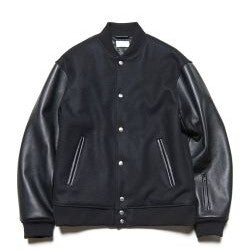LEATHER SLEEVE STADIUM JUMPER 画像