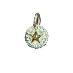 Star Pendant Round Silver x K18 画像