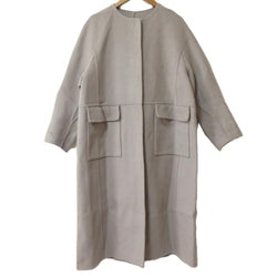 Wool Kenuki Reversible No Collar Coat 画像