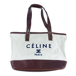 CABAS DE FRANCE LARGE IN CANVAS AND LEATHER 画像