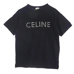 LOOSE T-SHIRT IN COTTON JERSEY WITH STUDS 画像
