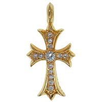 22K TINY FAT CROSS PAVE DIAMONDS 画像