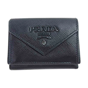 1MH021 Saffiano Letter Leather Compact Wallet 画像