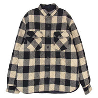RRL for Ron Herman Quilted Shirt Jacket (Black / Off-White) 画像