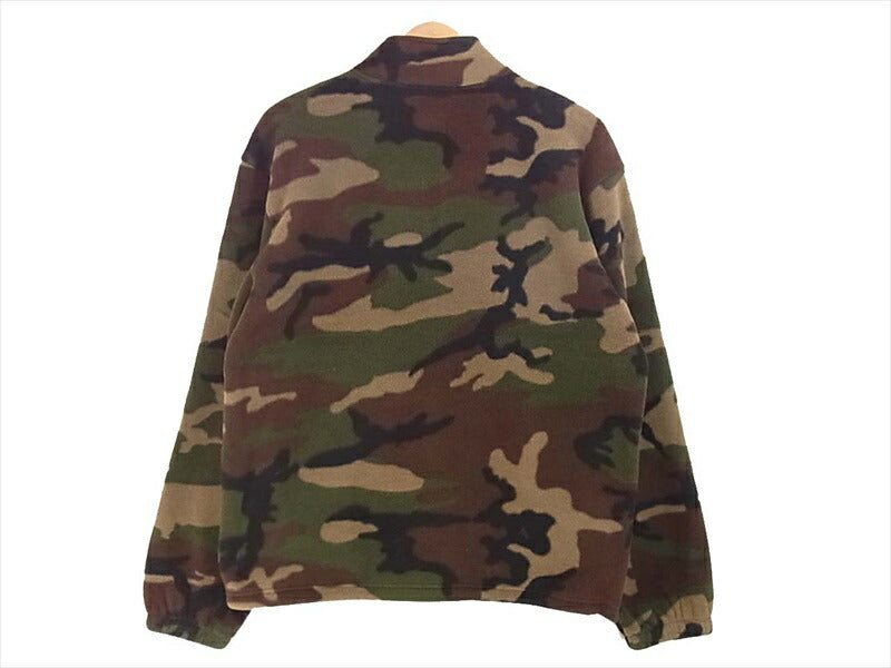Supreme シュプリーム 19AW Polartec Half Zip Pullover Woodland Camo カモ柄 ポーラテック ハーフジップ フリース ジャケット マルチカラー系 M【新古品】【未使用】【中古】