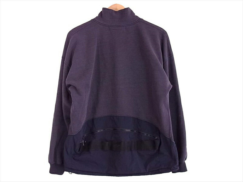 REMI RELIEF レミレリーフ × ブリーフィング BRIFING ハーフジップ バックポケット 裏起毛 プルオーバー スウェット ネイビー系  ネイビー系【中古】