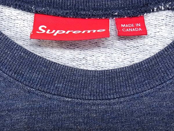 Supreme シュプリーム 12AW Felt Arc crewneck アーチロゴ クルーネック スウェット ネイビー系 ネイビー系 S【中古】
