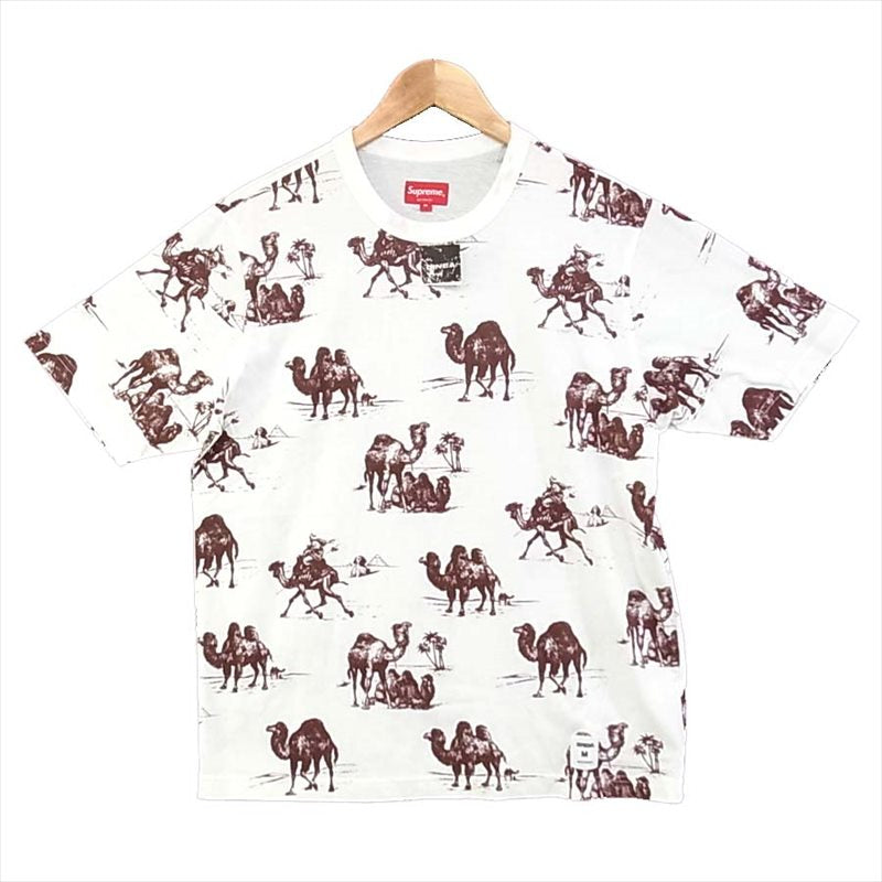 Supreme シュプリーム 12SS Camels Tee キャメル ラクダ プリント 半袖 Tシャツ 白 白 M【美品】【中古】
