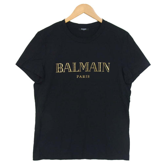 BALMAIN バルマン ロゴ Tシャツ ブラック系 L【中古】