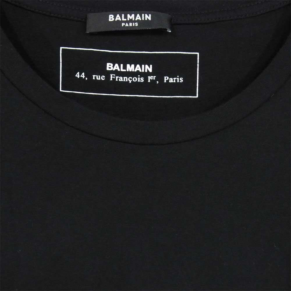 BALMAIN バルマン ロゴ Tシャツ ブラック系 L【中古】