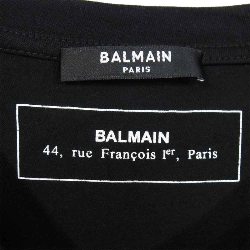 BALMAIN バルマン ロゴ Tシャツ ブラック系 L【中古】