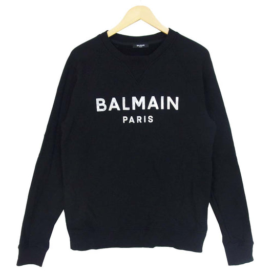 BALMAIN バルマン ロゴ スウェット ブラック系 L【中古】