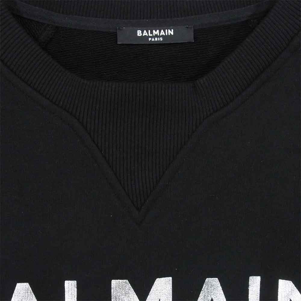 BALMAIN バルマン ロゴ スウェット ブラック系 L【中古】