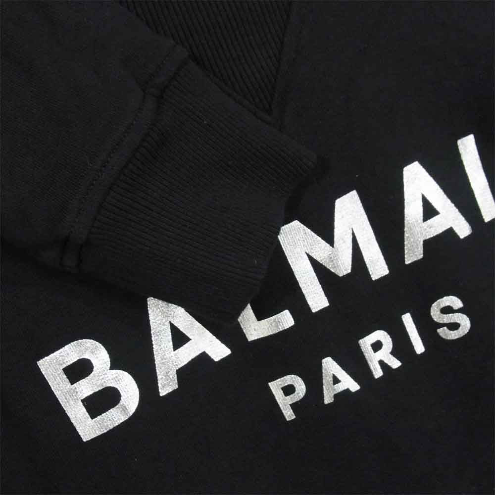 BALMAIN バルマン ロゴ スウェット ブラック系 L【中古】