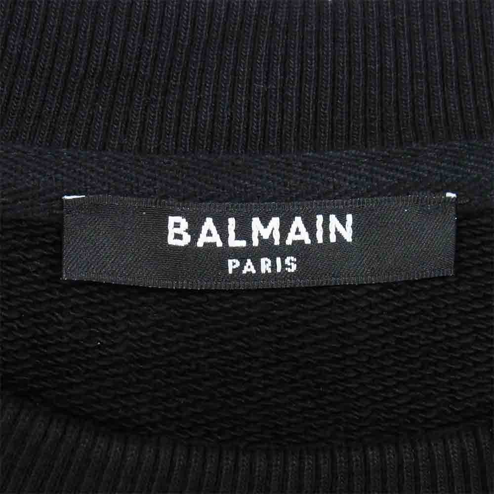 BALMAIN バルマン ロゴ スウェット ブラック系 L【中古】