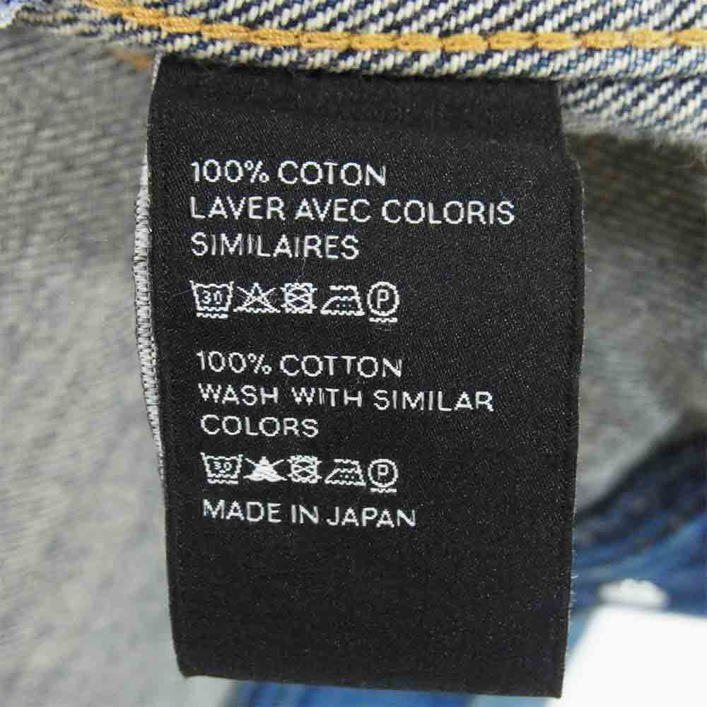 CELINE セリーヌ 国内正規品 トラッカー デニム 刺繍 ジャケット インディゴブルー系 L【中古】