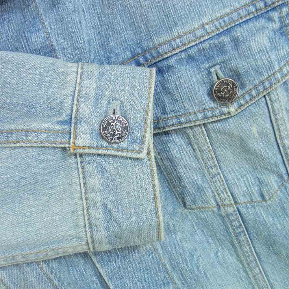 BALMAIN バルマン 国内正規品 デニムジャケット ブルー系 48【中古】