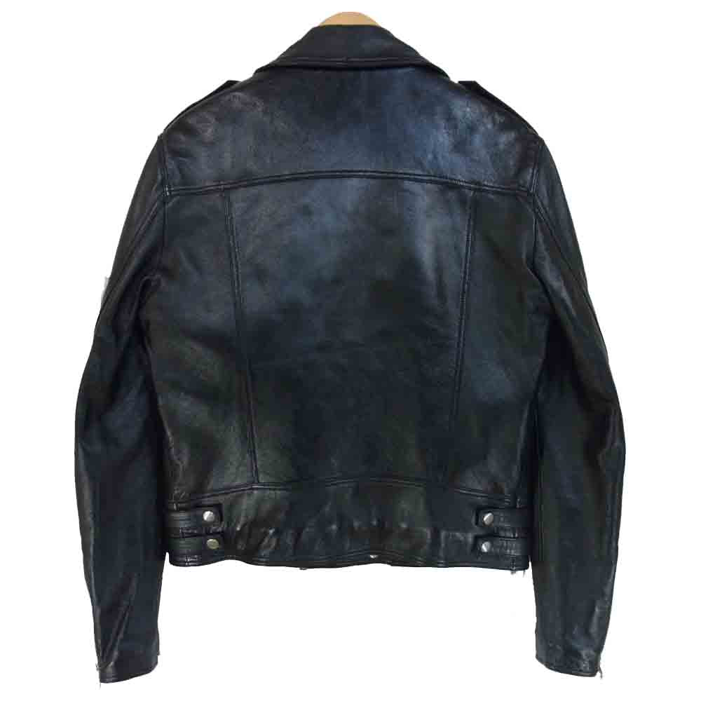 BALMAIN バルマン 18AW W8H2868P199 ダブルジップ ライダース ブラック