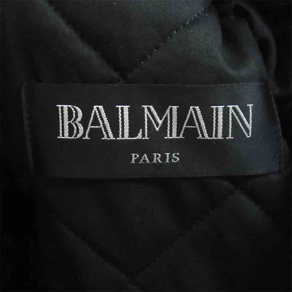 BALMAIN バルマン 18AW W8H2868P199 ダブルジップ ライダース ブラック系 50【中古】