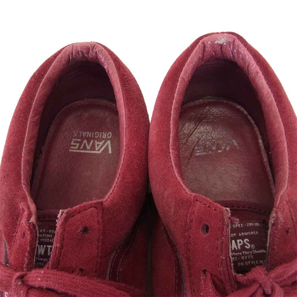VANS バンズ VN-0SF5H1X x ダブルタップス ヴォルト WTAPS OG STYLE 36 LX BURGUNDY ワインレッド系 28.0cm【中古】