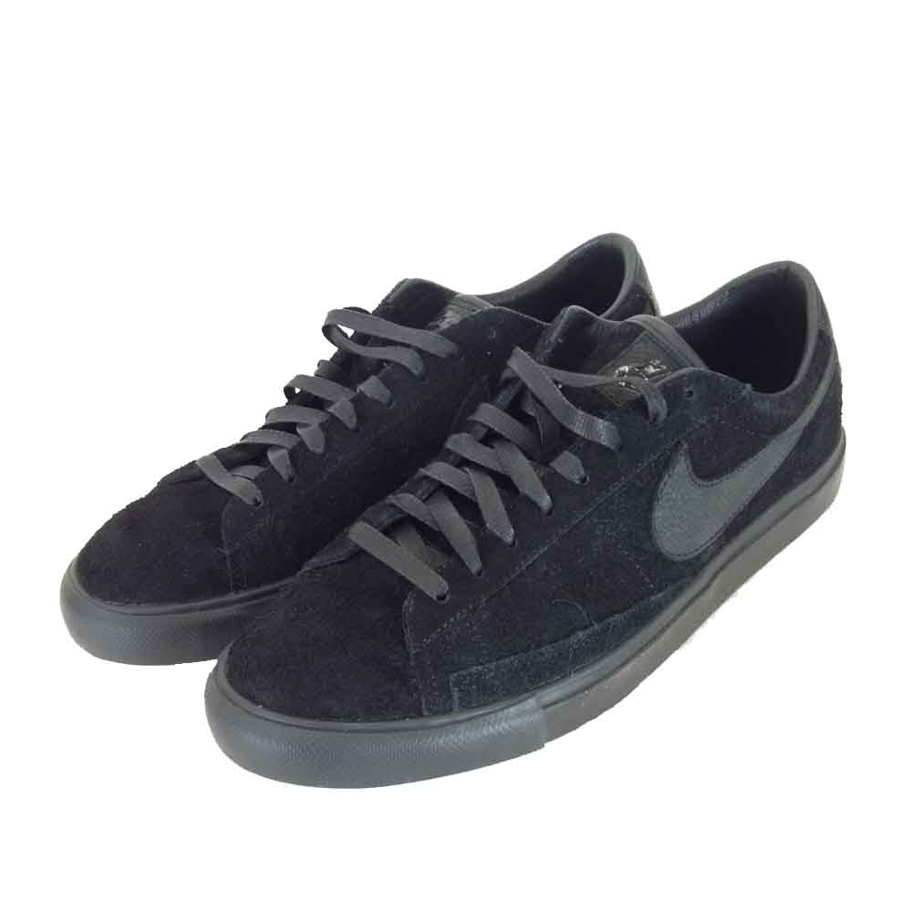 NIKE ナイキ 633699-009 × コムデギャルソン ブレザー ロー プレミアム BLAZER LOW PREM CDG SP ブラック系 28cm【美品】【中古】