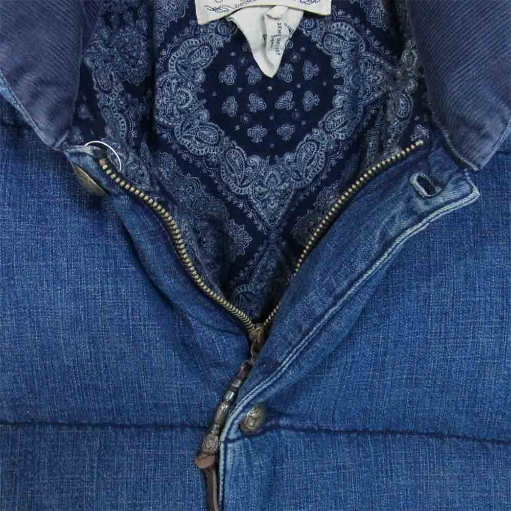 REMI RELIEF レミレリーフ コンチョ ボタン デニム ダウン ジャケット