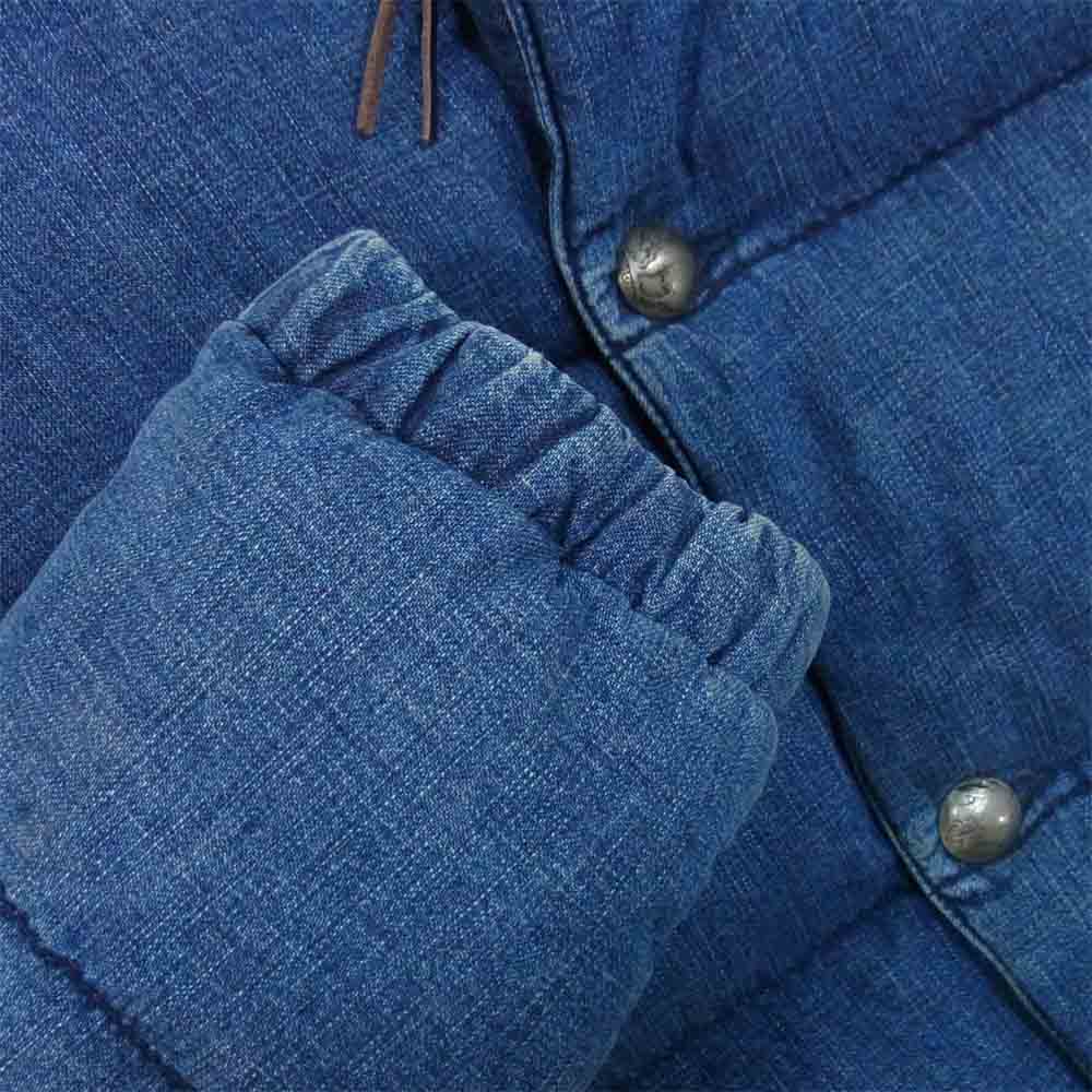 REMI RELIEF レミレリーフ コンチョ ボタン デニム ダウン ジャケット