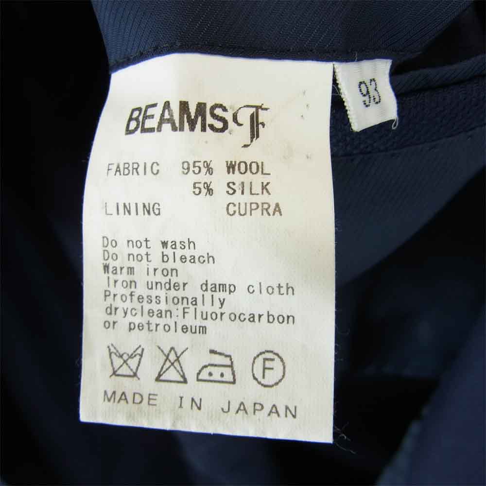 BEAMS ビームス BEAMS F ビームスエフ 鹿の子 3B テーラード ジャケット ネイビー系 93【中古】