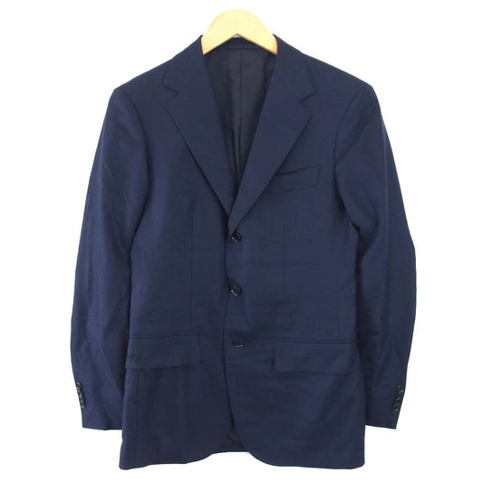 UNITED ARROWS ユナイテッドアローズ 1122-161-5213 UADB ホップサック タスマニア ウール 3B テーラード ジャケット ネイビー系 44【中古】