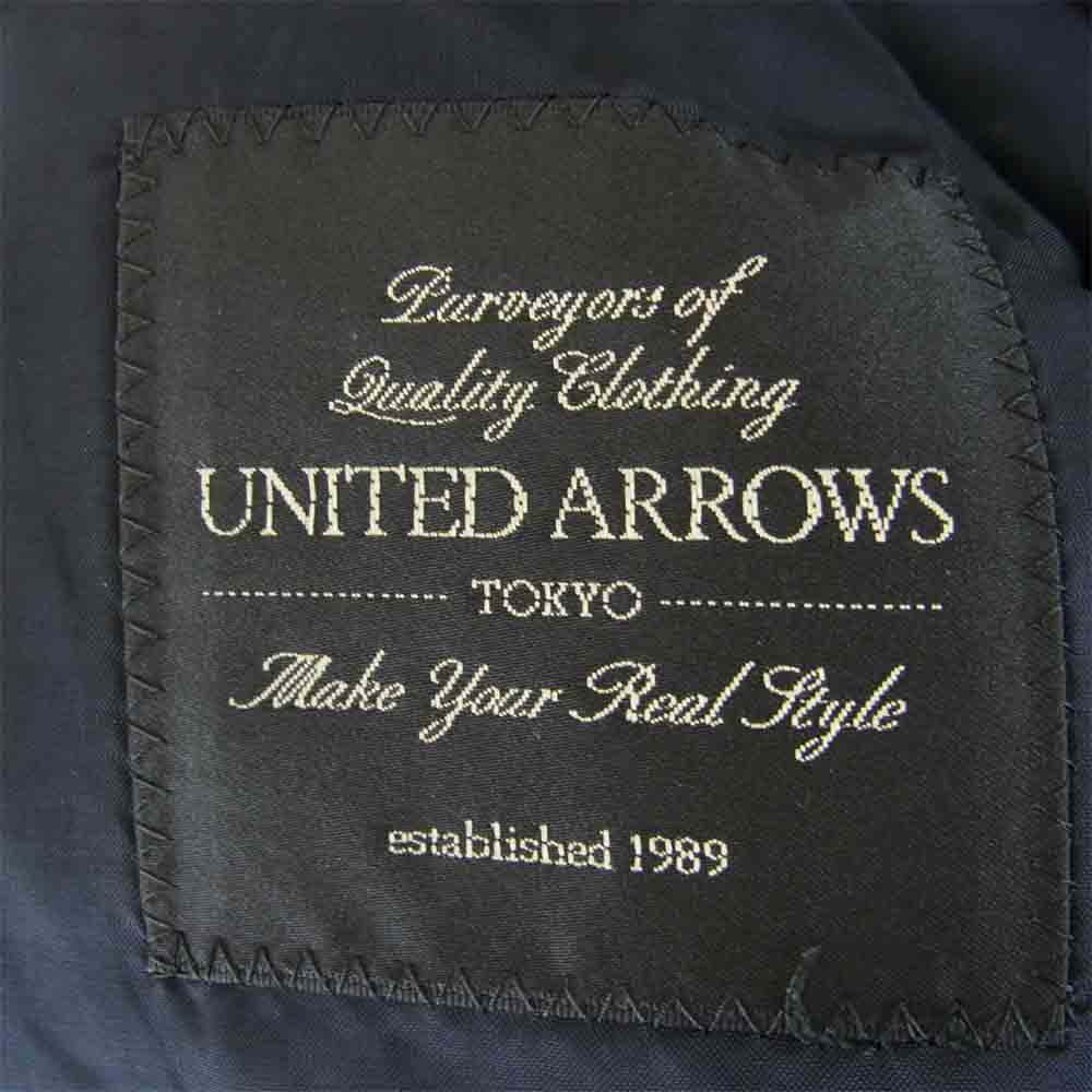 UNITED ARROWS ユナイテッドアローズ 1122-161-5213 UADB ホップサック タスマニア ウール 3B テーラード ジャケット ネイビー系 44【中古】