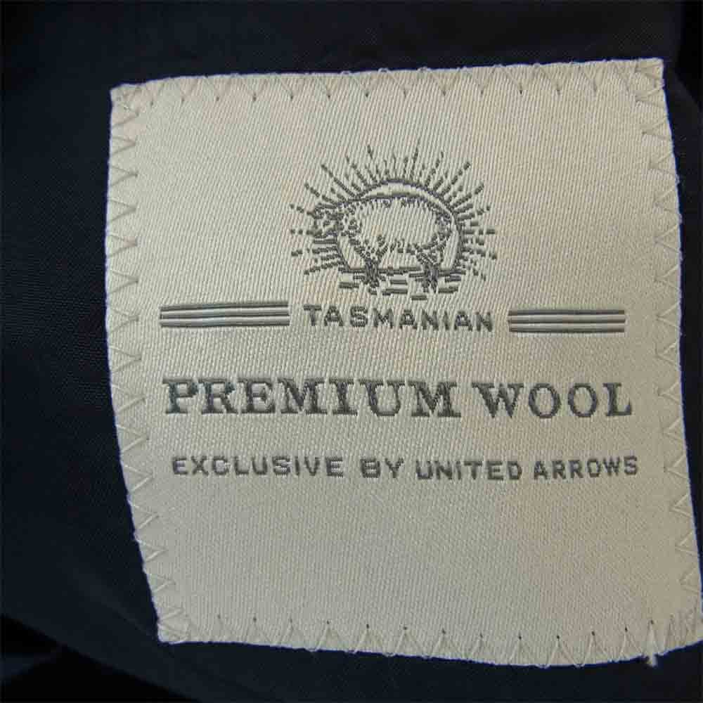 UNITED ARROWS ユナイテッドアローズ 1122-161-5213 UADB ホップサック タスマニア ウール 3B テーラード ジャケット ネイビー系 44【中古】