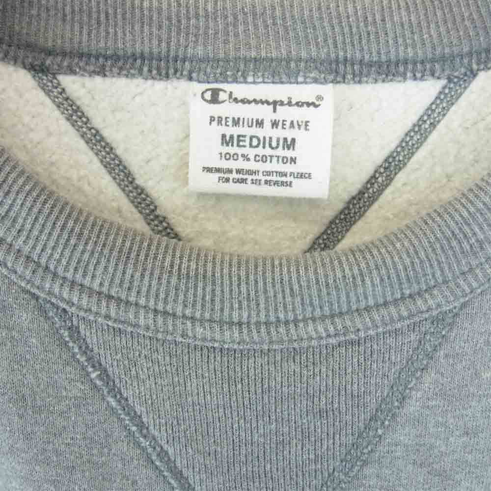 Champion チャンピオン Premium revice weave プレミアム リバース ウィーブ 目無し 両Ｖ グレー系 M【中古】