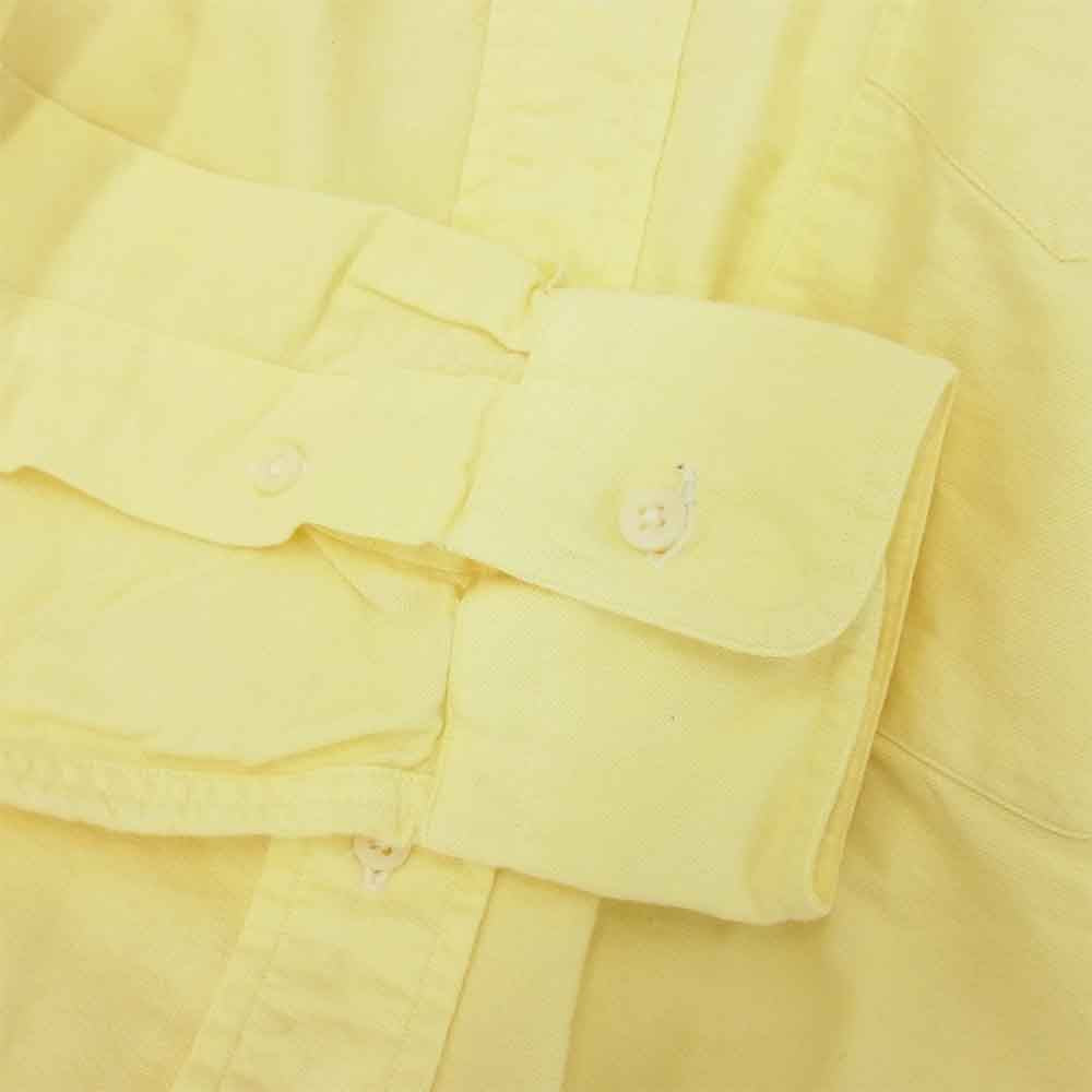 ギットマンブラザーズ ボタンダウン コットン シャツ イエロー系 32 14 1/2【中古】