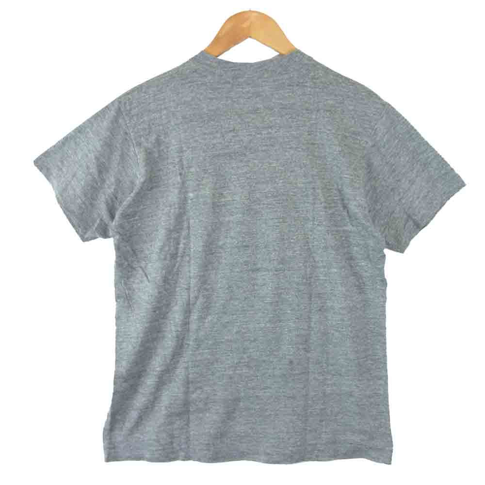 NIKE ナイキ 80s USA製 紺タグ ロゴ プリント 霜降り Tシャツ グレー系 M【中古】