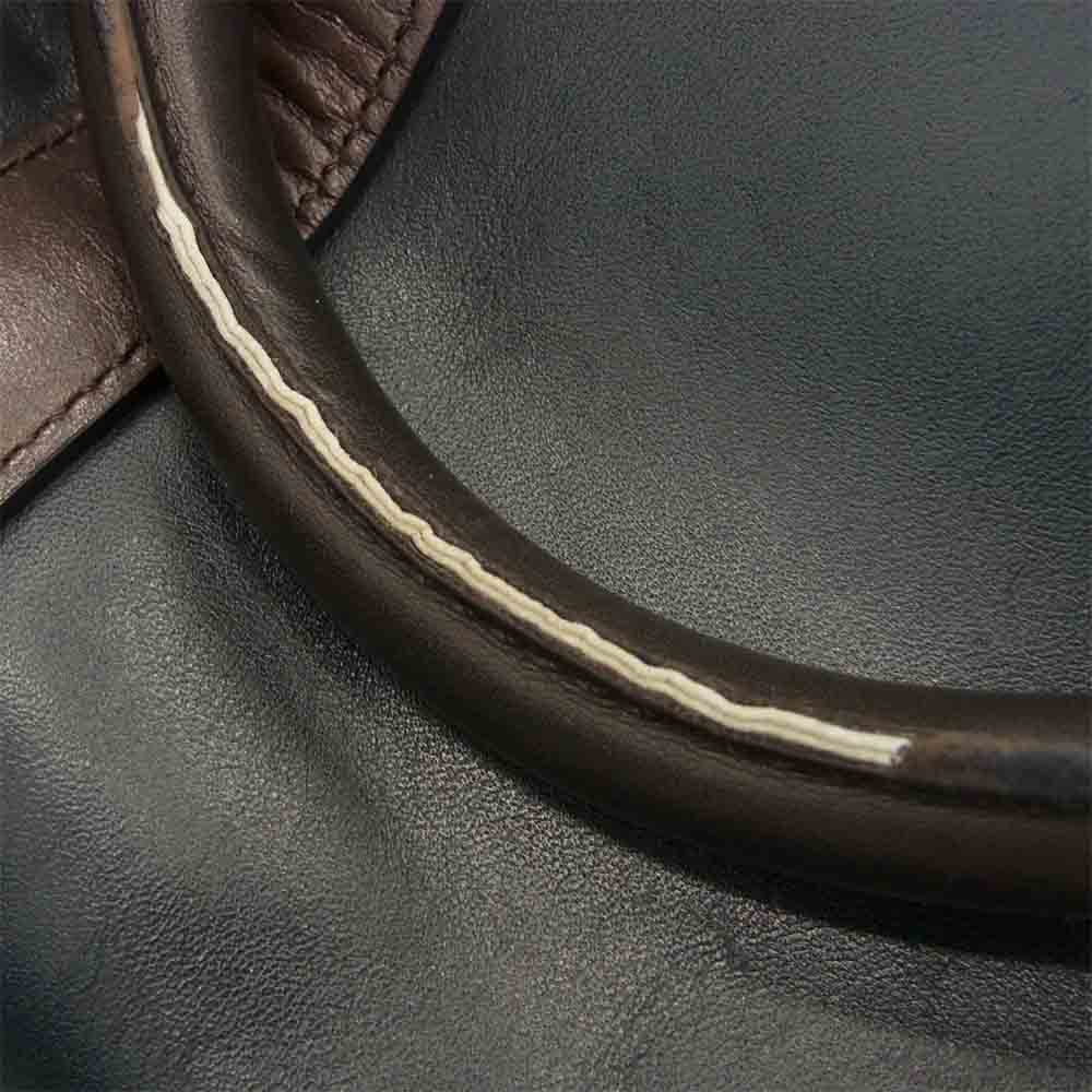 COACH コーチ 2way トート ショルダー ビジネス バッグ ネイビー系 ブラウン系【中古】