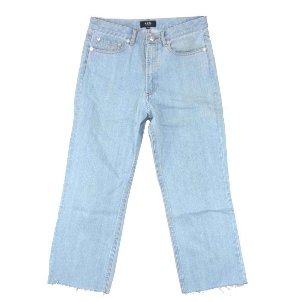 A.P.C. アーペーセー カットオフ デニム パンツ インディゴブルー系 26【中古】