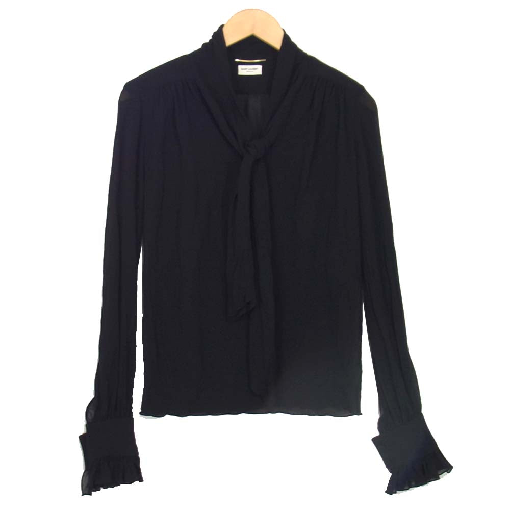 SAINT LAURENT サンローラン ブラウス ブラック系 サイズ表記無【中古】