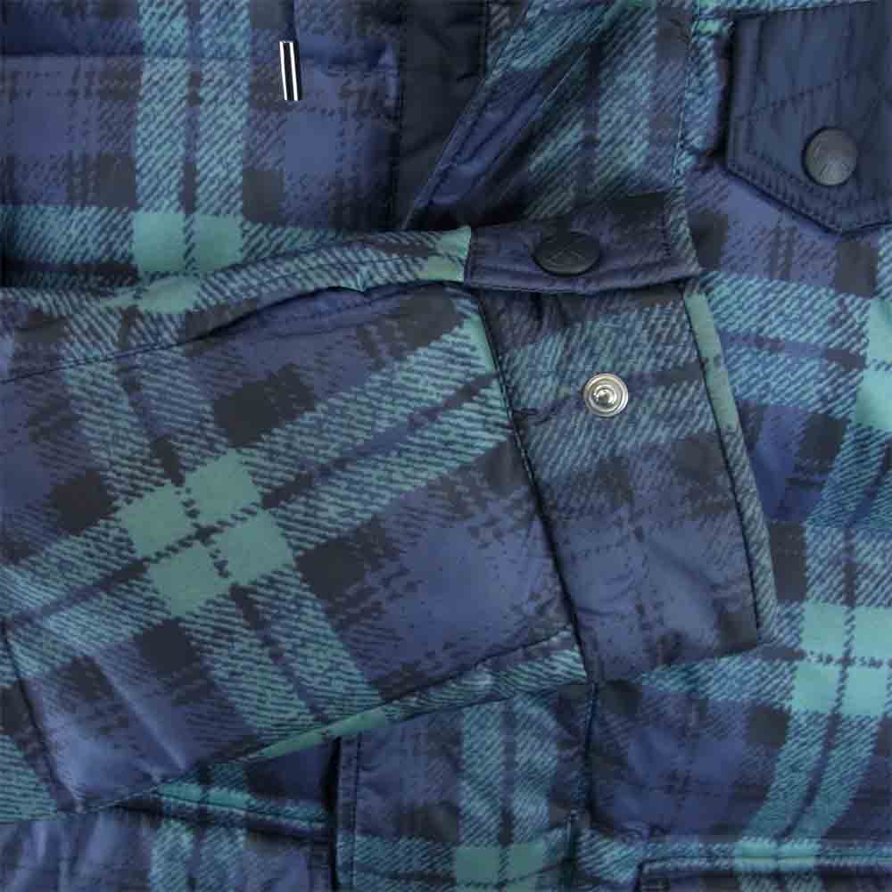 WHITE MOUNTAINEERING ホワイトマウンテニアリング WM1373231 チェック ダウンジャケット グリーン系 ネイビー系【中古】