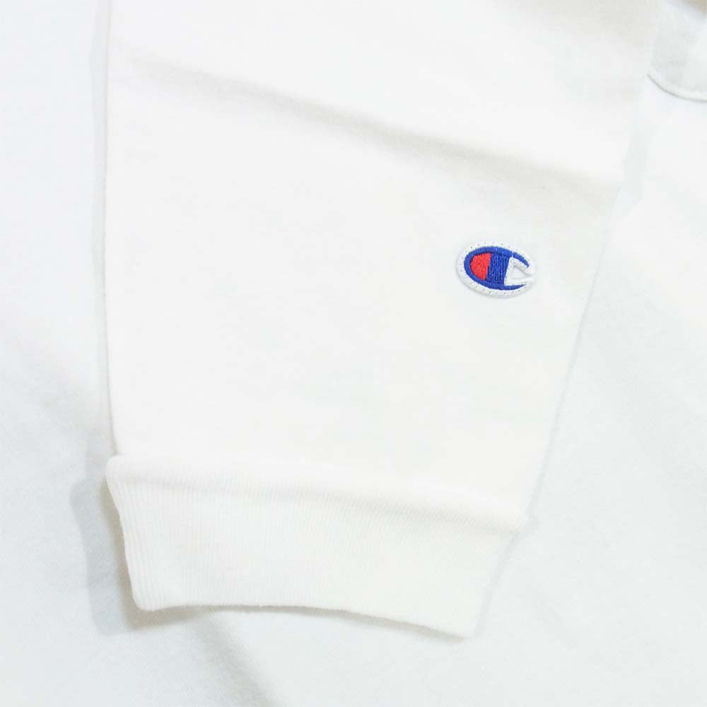 Champion チャンピオン ポケット付き ロングスリーブ Tシャツ ホワイト系 XL【新古品】【未使用】【中古】