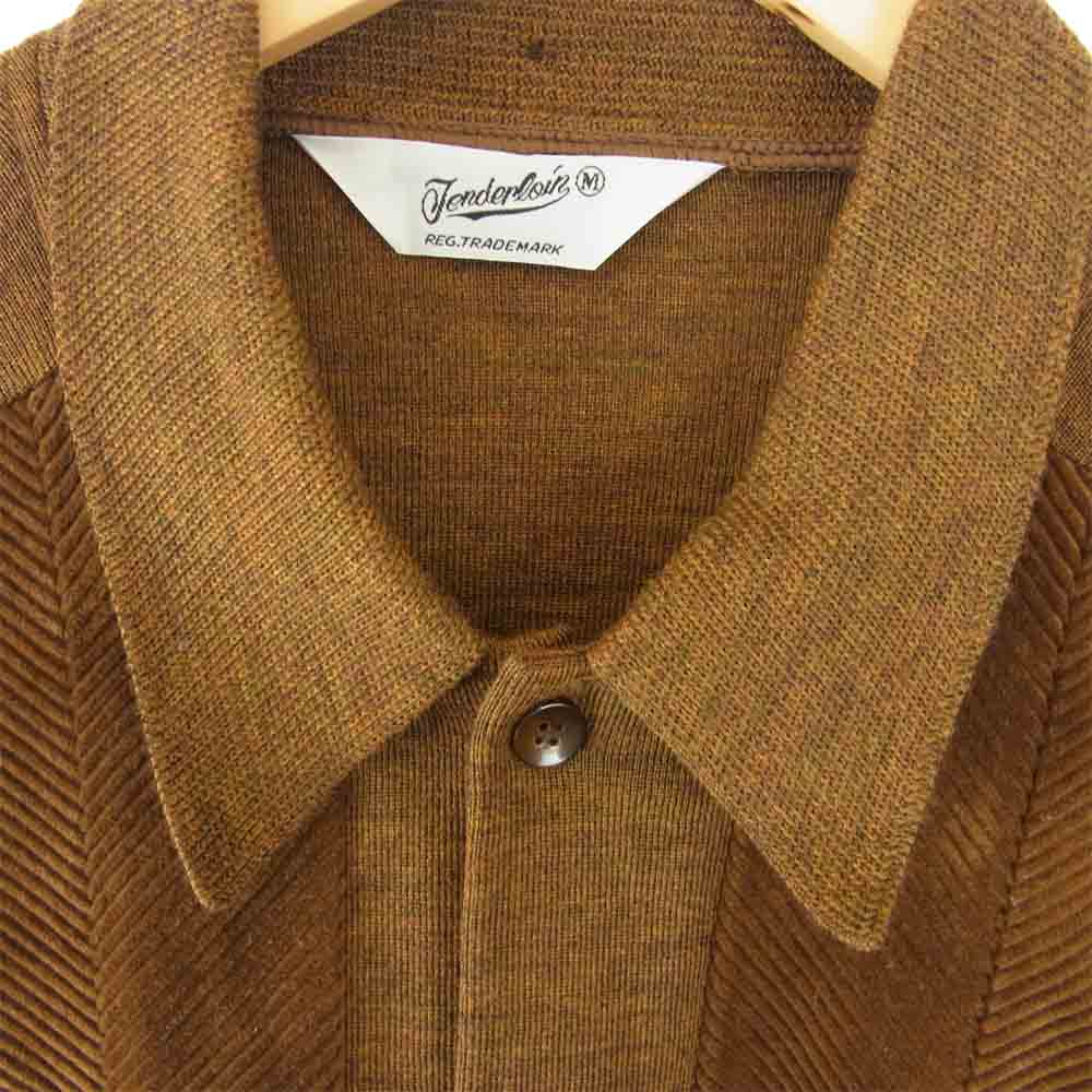 TENDERLOIN テンダーロイン 15AW T-J.O SWEATER コーデュロイ シャツ ブラウン系 M【美品】【中古】