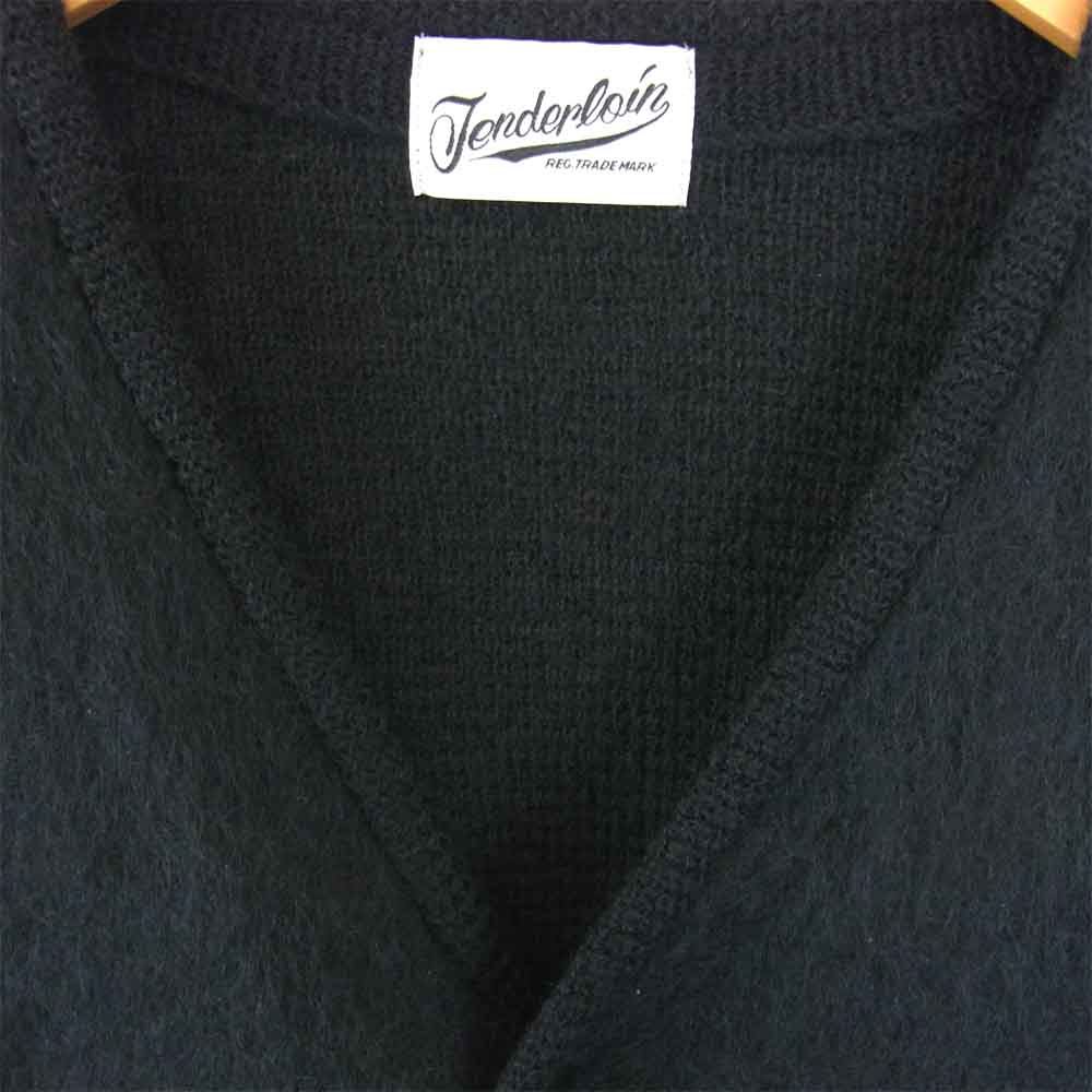 TENDERLOIN テンダーロイン モヘア カーディガン T-MOHAIR CARDIGAN ブラック系 MEDIUM【新古品】【未使用】【中古】