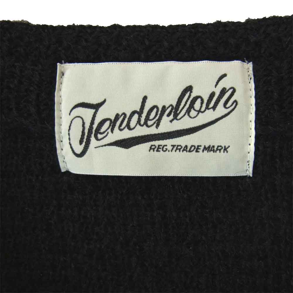 TENDERLOIN テンダーロイン モヘア カーディガン T-MOHAIR CARDIGAN ブラック系 MEDIUM【新古品】【未使用】【中古】