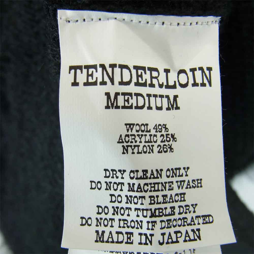 TENDERLOIN テンダーロイン モヘア カーディガン T-MOHAIR CARDIGAN ブラック系 MEDIUM【新古品】【未使用】【中古】
