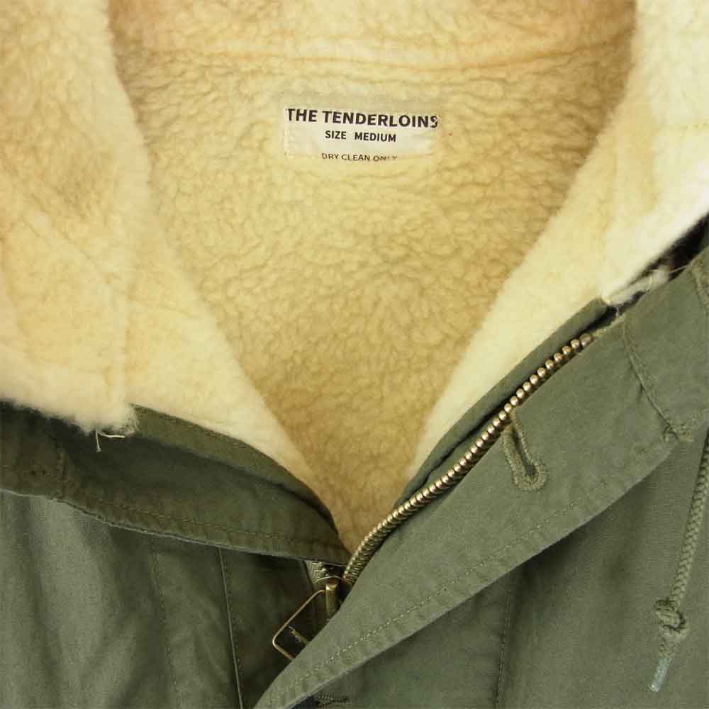 TENDERLOIN テンダーロイン T-47 ミリタリー コート モッズ コート 裏ボア カーキ系 M【新古品】【未使用】【中古】
