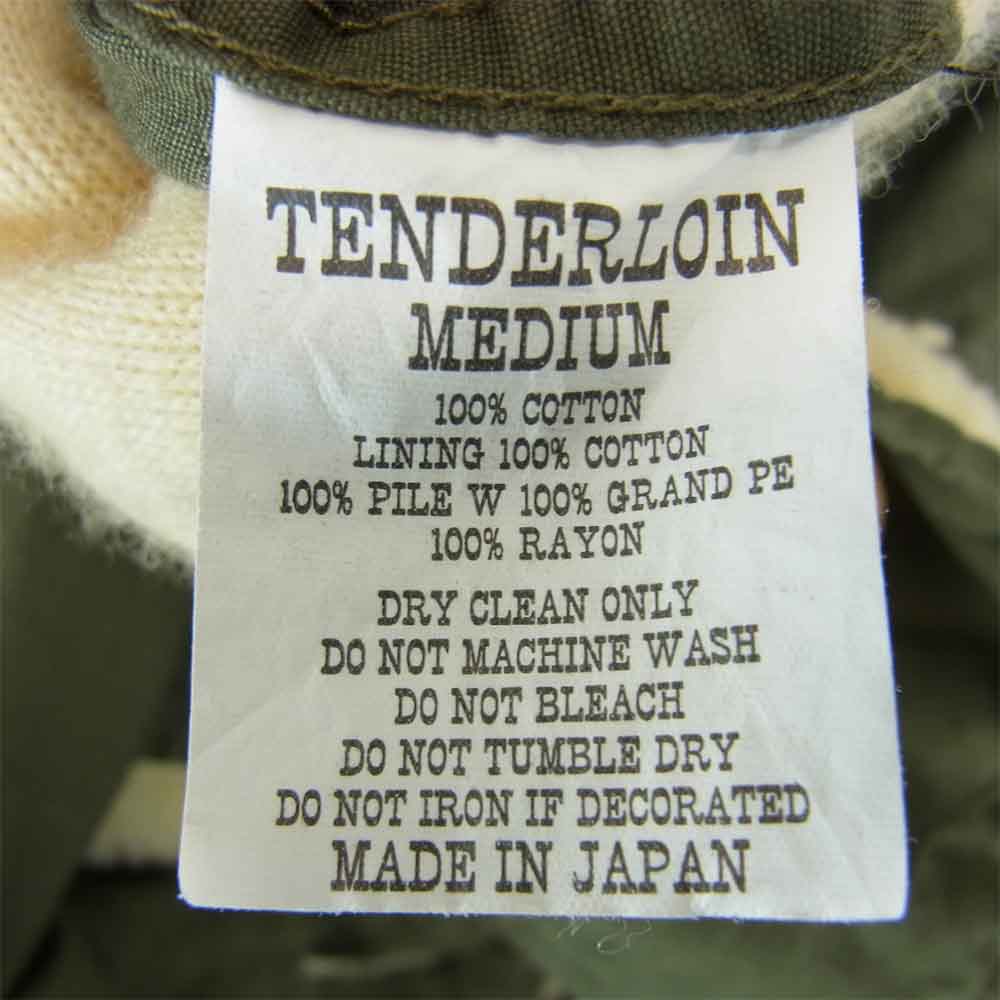 TENDERLOIN テンダーロイン T-47 ミリタリー コート モッズ コート 裏ボア カーキ系 M【新古品】【未使用】【中古】